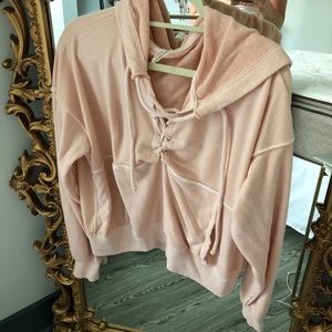 Free People Movement Terry Cloth Hoodie XS